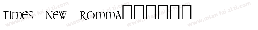 times new romma字体转换